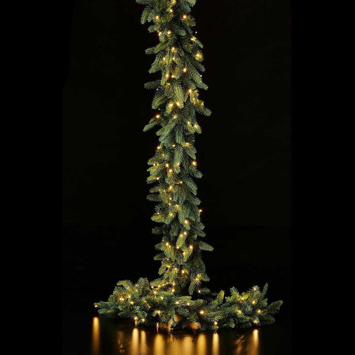 Edg Enzo De Gasperi Festone Addobbo Natalizio Festone Di Pino Illuminato Con 170 Led Decorazioni natalizie EDG