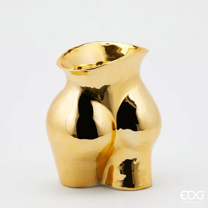 Vaso Chakra Booty Oro 26 x 22 x 16 cm Arte e svago EDG