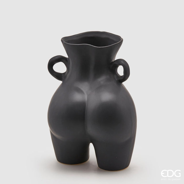 EDG Enzo De Gasperi Vaso Chakra Booty Nero H27 cm EDG