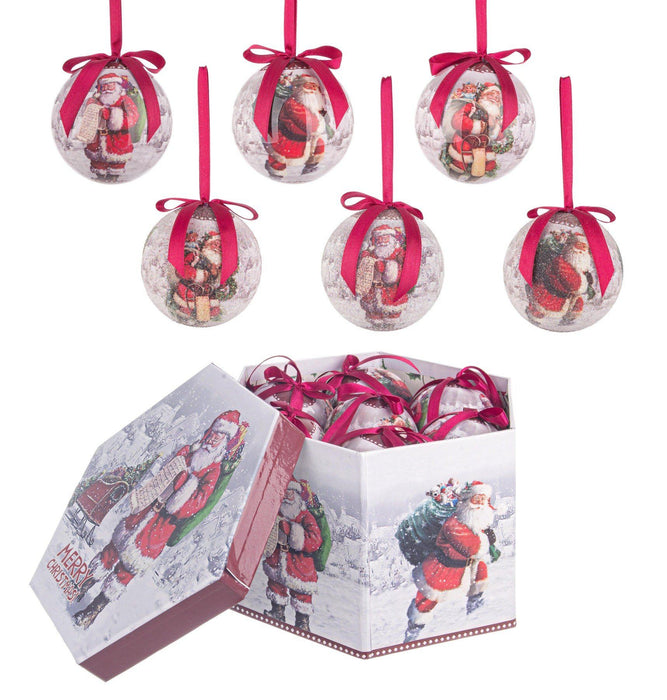 14 Palline Poel Diametro Ø 75mm Decorazioni natalizie Bizzotto