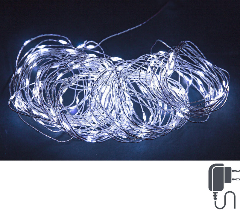 Luci Natalizie 200 Microled Bianco IP44 Bizzotto