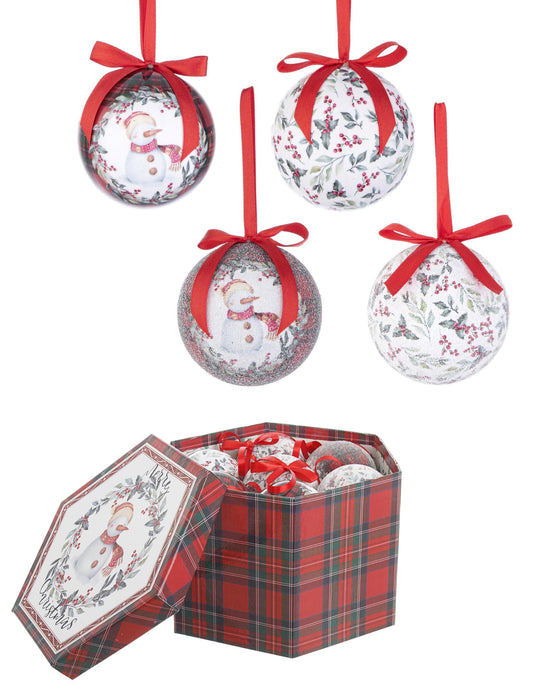 Bizzotto Palline di Natale ''TRADITIONAL'' Ø 75 14 Pezzi Decorazioni natalizie Bizzotto