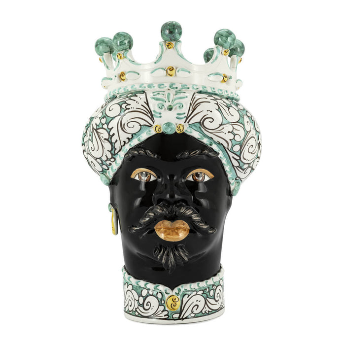 Verus Abhika Ceramica Testa di Moro Crown Man H41 Verus By Abhika