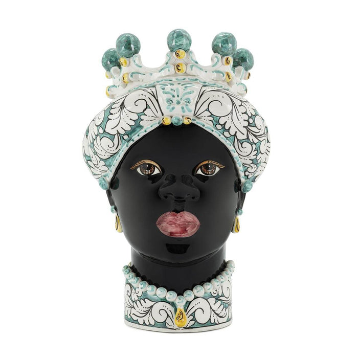 Verus Abhika Ceramica Testa di Moro Crown Lady Verde H41 Verus By Abhika