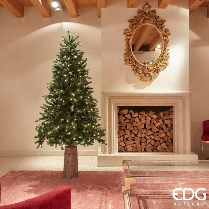EDG Pino Merano Edg con LED h.180cm Albero di Natale Tradizionale EDG