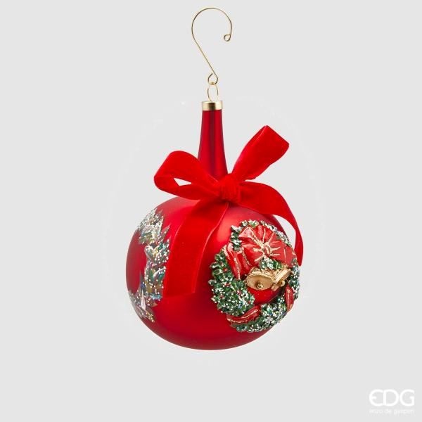 Palla Di Natale In Vetro Corona Natale Con Collo Lungo D100 Decorazioni natalizie EDG
