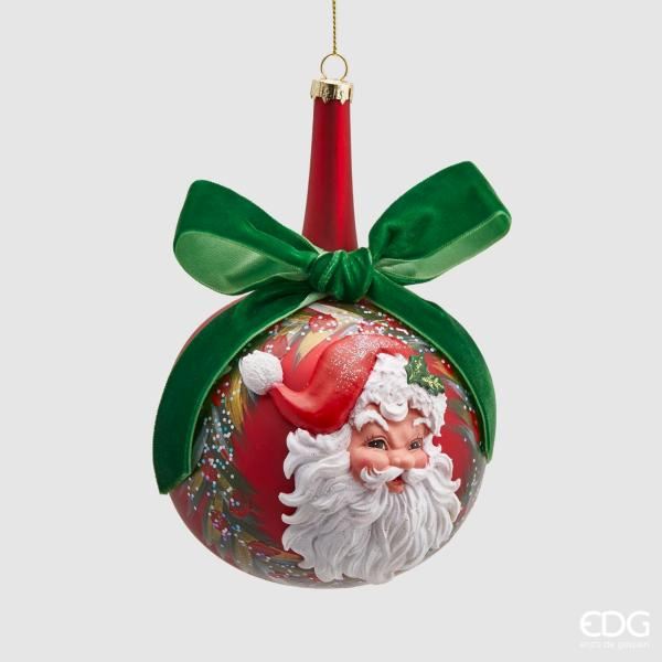 Palla Di Natale In Vetro Babbo Natale Neck Con Collo Lungo D100 Decorazioni natalizie EDG
