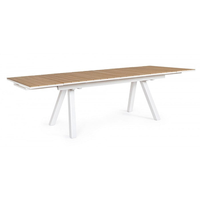 Tavolo Allungabile Elias 203-293x100 Bianco Bizzotto Cod.0663224 Bizzotto