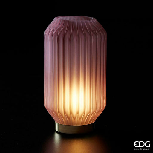 EDG Enzo de Gasperi Lampada Bright con timer 26cm Rosa Antico EDG 