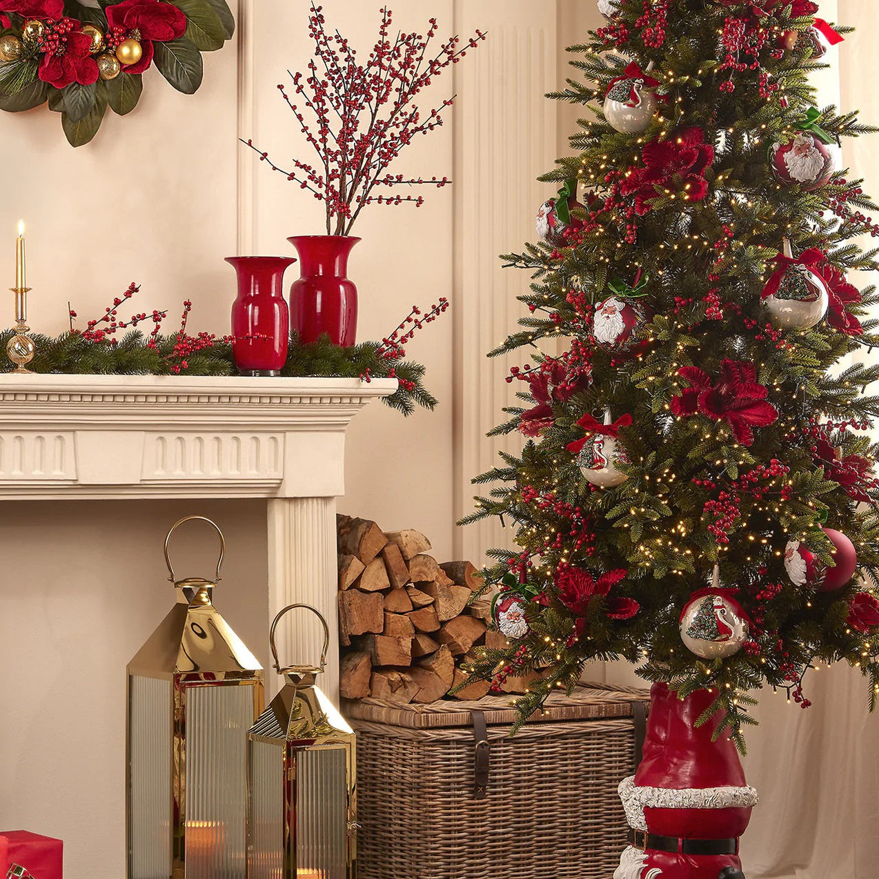 Enzo De Gasperi Albero Di Natale Pino Luxury Nature H210 | 4000 Luci LED Integrate, 3384 Rami | Diametro 142cm, Apertura A Ombrello