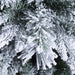 Albero di Natale Slim Dresda Innevato PE Real Touch PP effetto aghi di Pino PVC Floccato Albero di Natale Innevato Bizzotto 