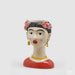 EDG Enzo de Gasperi Vaso Frida Khalo con orecchini H27 cm Corallo EDG 