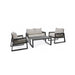 Set4 Salotto Captiva Antracite Con Cuscini Lh33 Bizzotto Cod. 0662596 Arredo Giardino Bizzotto 