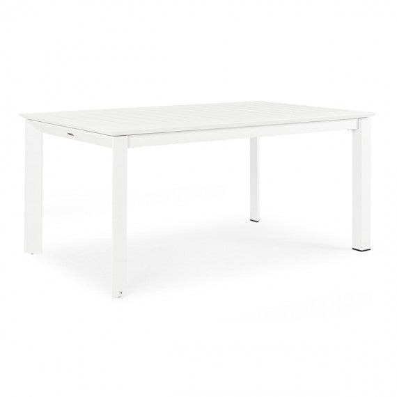 Tavolo Allungabile in Alluminio per esterni 160-240x100 Konnor Bizzotto Bizzotto Bianco 