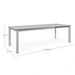 Tavolo Allungabile in Alluminio per esterni 160-240x100 Konnor Rastin Bizzotto Bizzotto 
